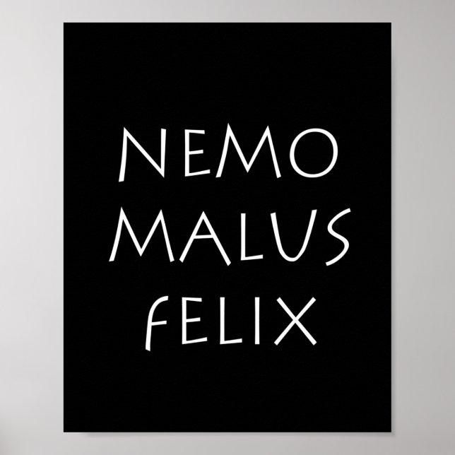 Nemo malus felix poster (Vorne)