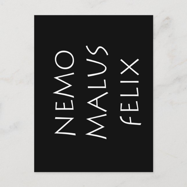 Nemo malus felix postkarte (Vorderseite)