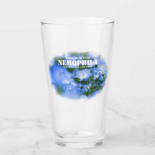 NEMOPHILA（Baby Blue Eyes） Glas (Vorderseite)