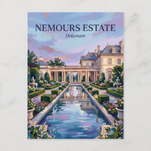 Nemours Estate Gardens USA -> Gärten des Nemours E Postkarte