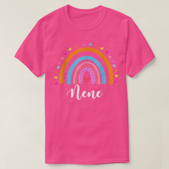 Nene Ohrs for Grandma Cute Nene Rainbow Mothers D T-Shirt (Design vorne)