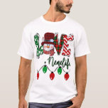 Nene Snowman Liebe Nene Life Christmas Red Kariert T-Shirt<br><div class="desc">Nene Snowman Liebe Nene Life Christmas Red Kariert</div>