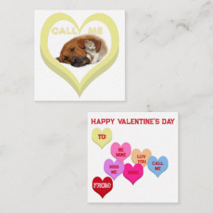 NENN MICH Critters Conversation Hearts Valentinsta Mitteilungskarte