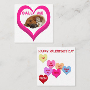 NENN MICH Critters Conversation Hearts Valentinsta Mitteilungskarte