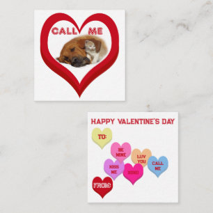 NENN MICH Critters Conversation Hearts Valentinsta Mitteilungskarte
