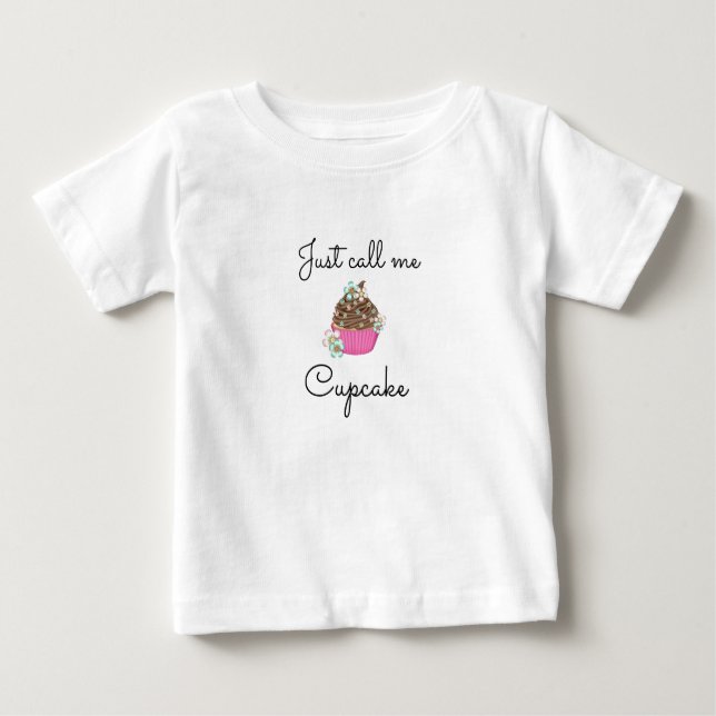 Nenn mich einfach Cupcake. Baby T-shirt (Vorderseite)