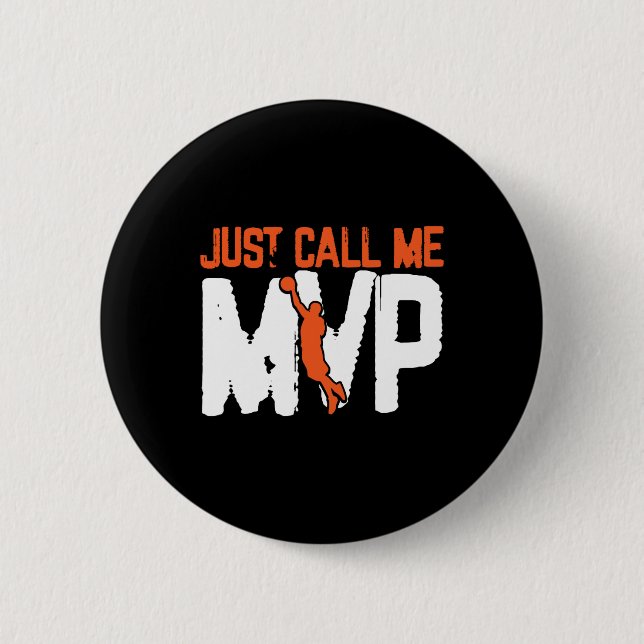 Nenn mich einfach Mvp Fun Bysketbyll Button (Vorderseite)