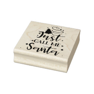 Nenn mich einfach Santa Gummistempel