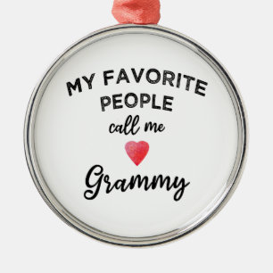 Nenn mich GRAMMY Klassische liebevolle Oma Ornament Aus Metall