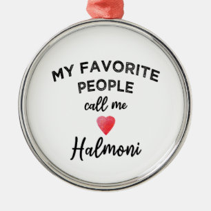Nenn mich HALMONI Traditionelle koreanische Großmu Ornament Aus Metall