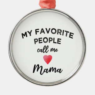 Nenn mich MAMA Großmutter Matriarchin Familienname Ornament Aus Metall