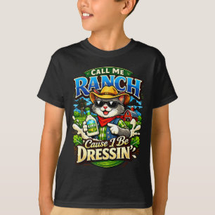 Nenne mich Ranch, weil ich die Katze Meme cool Tie T-Shirt