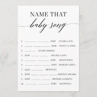 Nennen Sie das Baby Song Minimalistisch Baby Shoot Programm