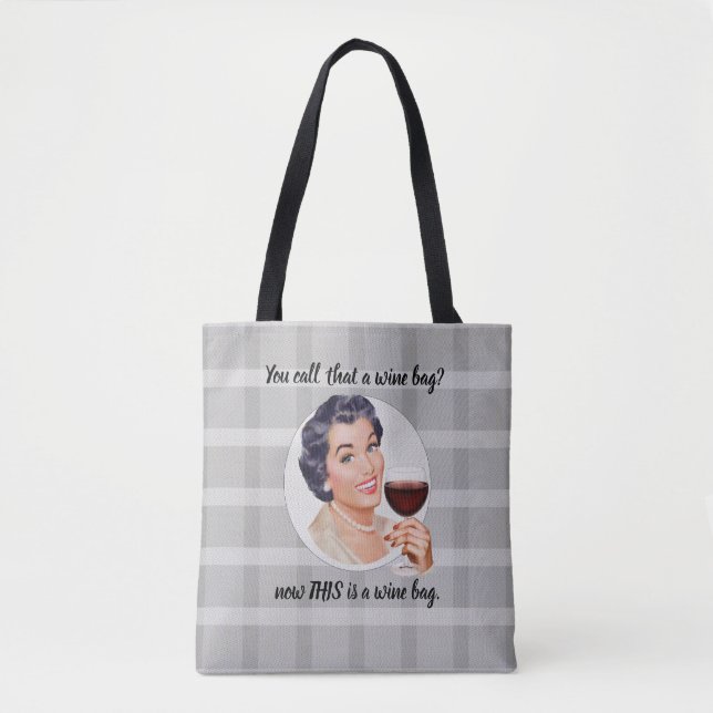 Nennen Sie das eine Weintasche? Das ist eine Weint Tasche (Vorderseite)