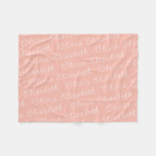 Nennen Sie Ihr Personalisiertes Baby Girl-Geschenk Fleecedecke
