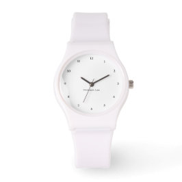 Nennen Sie Ihr Sporty White Armbanduhr