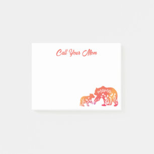 Nennen Sie Ihre Mama Mama Bear Post-it Notes Klebezettel