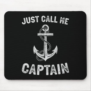Nennen Sie mich einfach Captain Lustiges Pontoonbo Mousepad