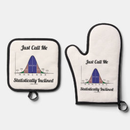 Nennen Sie mich einfach statistisch eingefasste Gl Ofenhandschuh & Topflappen-Set