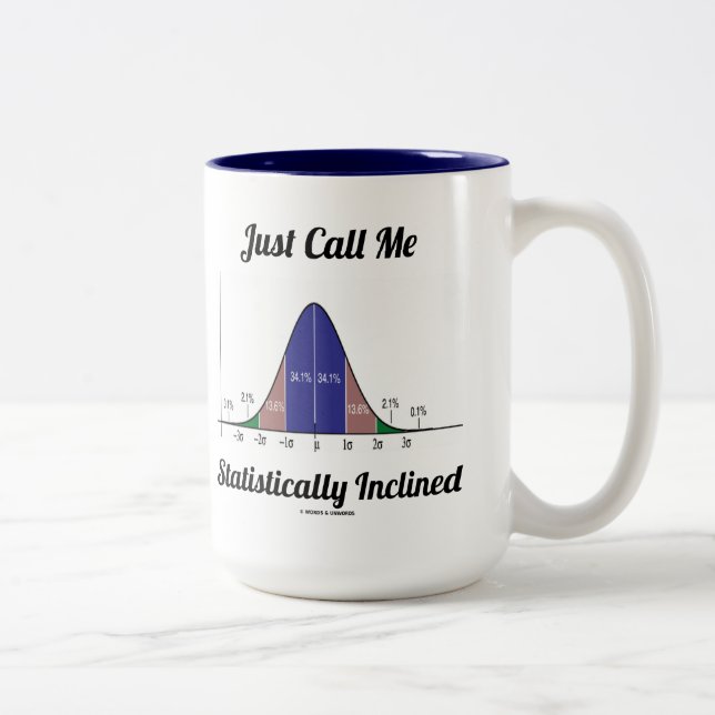 Nennen Sie mich einfach statistisch eingefasste Gl Zweifarbige Tasse (Rechts)