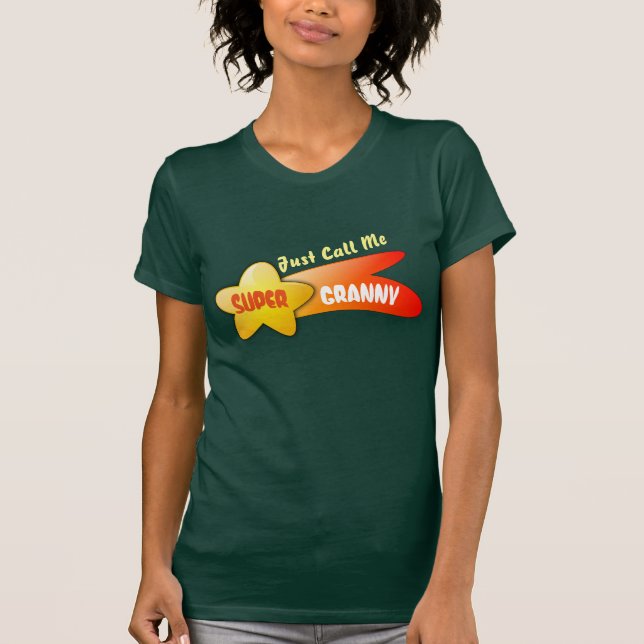 "Nennen Sie mich einfach Super Granny" & Shooting  T-Shirt (Vorderseite)