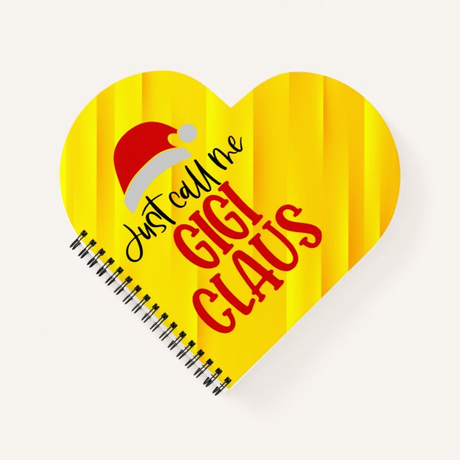 Nennen Sie mich Gigi Claus-56374 Notizbuch (Vorderseite)