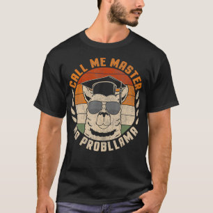 Nennen Sie mich Master Lama Master Hat Uni Student T-Shirt