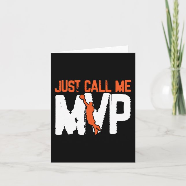 Nennen Sie mich MVP Basketball Player Karte (Vorderseite)