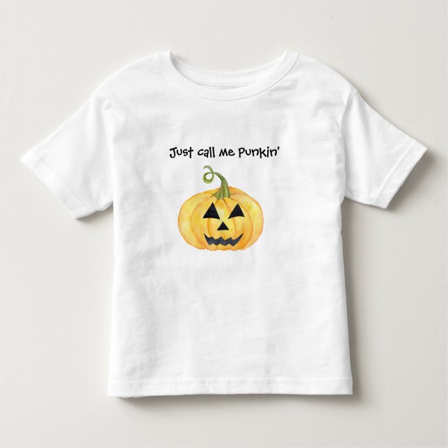 Nennen Sie mich Punkin' Jack O'lantern Kleinkind T-shirt (Vorderseite)