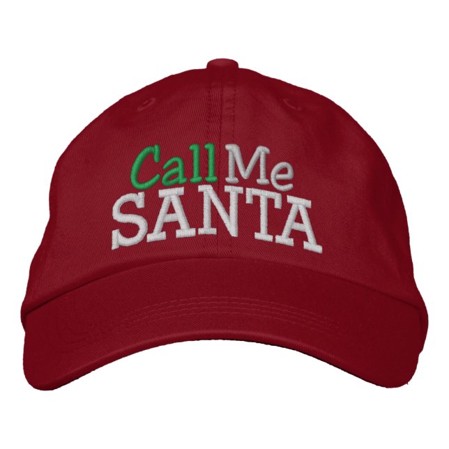 Nennen Sie mich SANTA ... ; ) Cap by SRF Bestickte Kappe (Vorderseite)