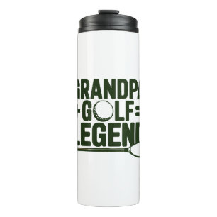 Nennen Sie mir Opa, gucken Sie mir Golf. Thermosbecher