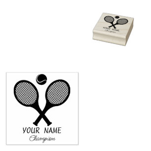 Nennen Sie Tennis Personalisiert Gummistempel