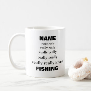 Nennen wirklich wirklich Lieben Thema Fischerei Kaffeetasse