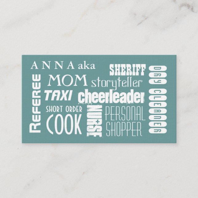 Nennende Karte der modernen Mama (Vorderseite)