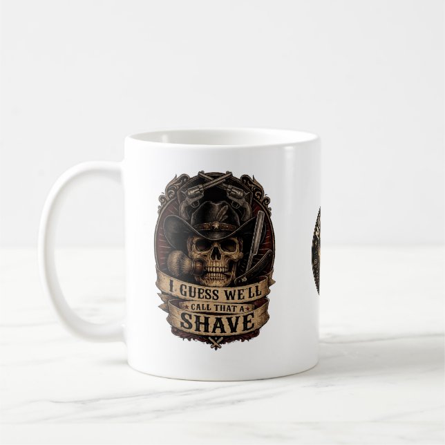 Nennt es eine Rasur-Tasse Kaffeetasse (Links)