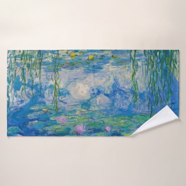 Nénuphar, 1916-1919 par Claude Monet (Serviette de bain)