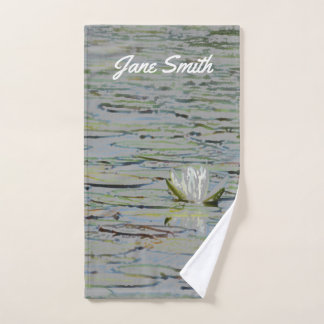 Nénuphar Lake Fleur sauvage serviette main