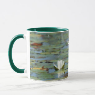 Nénuphar Lake Flower Aquarelle Coffee Mug