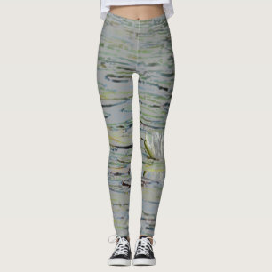 Nénuphar Pond Lake Flower I Leggings