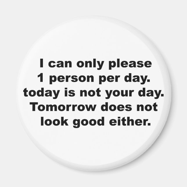 N'envoyez qu'un seul aimant par personne (Devant)