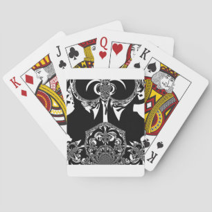 Neo-Barock Noir Abstrakter Minimalist Designer Sch Spielkarten