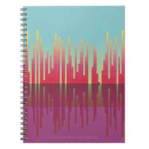Néo- carnet personnalisé des années 80 par