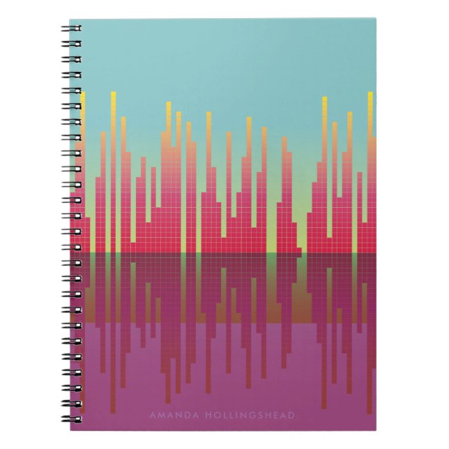 Néo- carnet personnalisé des années 80 par (Devant)