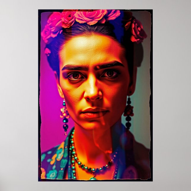 Neo-Frida : Poster de portraits de Rebel Radiant (Devant)