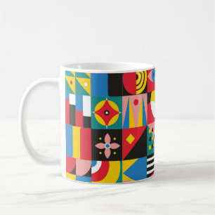 Neo Geometrische Illustration. Geometrische Formen Kaffeetasse