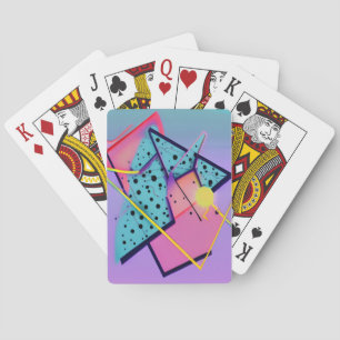 Neo-Memphis Design Ken Gage Retrowave Fine Art Spielkarten