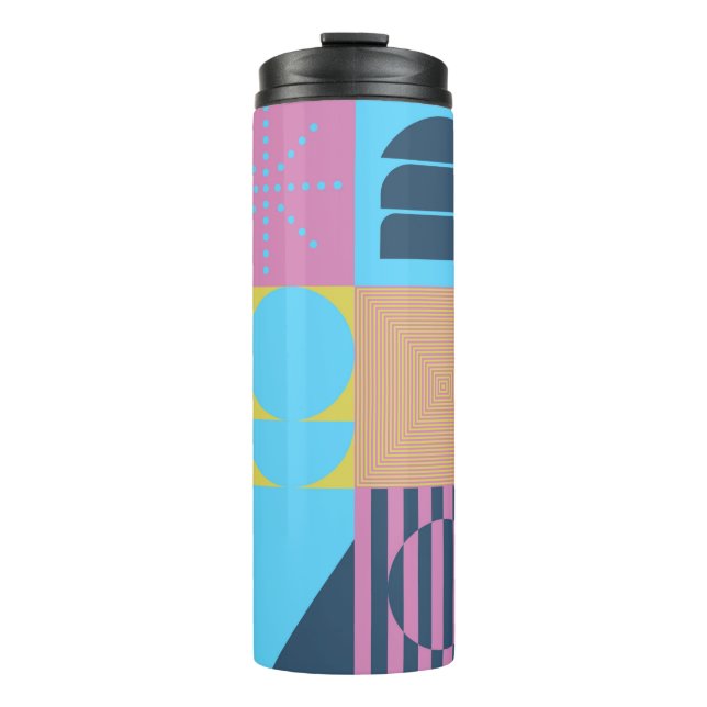 Neo Modernism artwork pattern made with abstract g Thermosbecher (Vorderseite)
