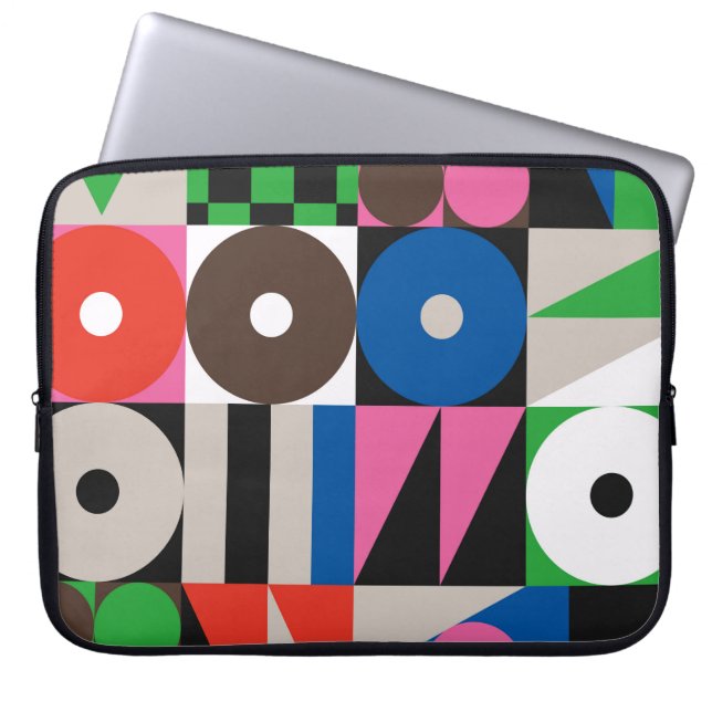 Neo Modernism Kunstwerk aus abstrakt g Laptopschutzhülle (Vorderseite)