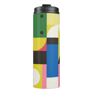 Neo Modernism Kunstwerk aus abstrakt g Thermosbecher