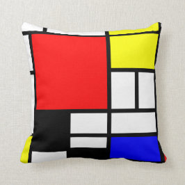 Neo-plasticism Mondrian Art 3 modern Kissen
